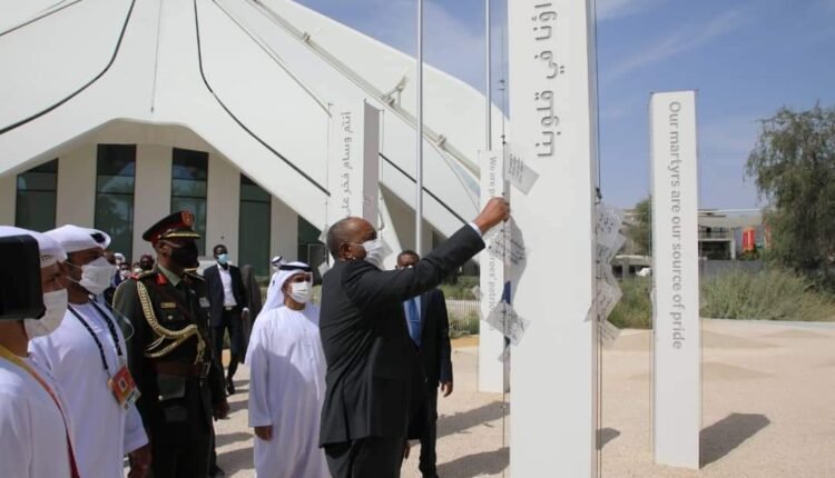 البرهان يرفع سارية شهداء السودان في معرض اكسبو دبي