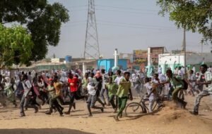 بالصورة.. احتجاجات في مدينة الدمازين بولاية النيل الأزرق